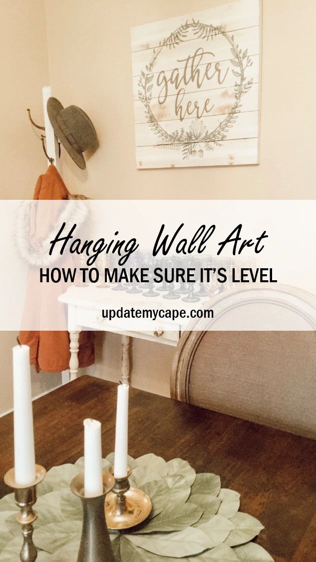 Simple Trick for Hanging Wall Art